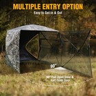 Flissa 2-3 Person Hunting Blind See-through Fully Opening Door 270   Ground Tents