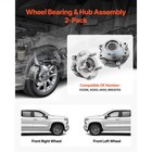 2pcs Front Wheel Bearings Hubs For Nissan Altima Maxima Murano Pathfinder Jx35