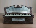 Vintage Emenee Electric Golden Pipe Organ Piano  200  Works      