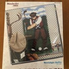 Wonderart Latch Hook Nostalgic Golfer 16  X 32  Rug Kit By Caron  4112