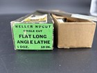 Heller Nucut Single Cut Long Flat Angle Lathe 10    File Unused With Horse Logo