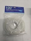 100 Feet Modular Phone telephone Wire Line Cord cable White Volume Discounts 