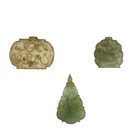 Original Handwritten Islamic Calligraphy Jade Sufi Pendant  3pcs 