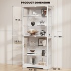 Brottar 71  Display Cabinet With Adjustable Glass Shelves   3-color Led Lights