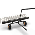 60  Steel Landscape Rake For Atv Utv U Lawn   Garden Tractor Corrosion Resistant