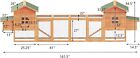160   Chicken Coop Wooden Hen House Poultry Cage Hutch Outdoor W ramp nest Box
