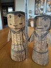 Vintage Native American  Hand Carved Wooden Dolls Hopi Tribe