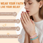 Bible Verses Silicone Bracelet  Scripture Inspirational Christian Rubber