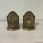 Vintage Brass William Shakespeare Bookends 4 5 x3 25  Art Bookends Heavy Stands