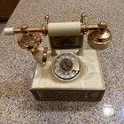 Deco-tel French Provincial Style Gold Brass Rotary Phone Model D-bm1211w Vintage