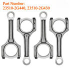 4    Turbo Connecting Rods For 2 0l Hyundai Genesis Santa Fe Kia Optima Sorento