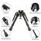6-9inch Precision Tactical Rifle Bipod Tactical Spring Return Rail Mount Adapter
