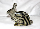 Abraham Palatnik Vintage 5 3 4  Mid Century Lucite Rabbit Sculpture Signed