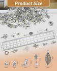 100 Pcs Wholesale Bulk Lots Jewelry Making Charms Mixed Smooth Tibetan Silver   