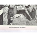 Vintage 1940s Sorting Mail  Railroad Post Office Mail Car 11x8 5 Photo Print  5