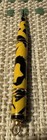 Vintage Ring Top Mechanical Pencil Black   Yellow Celluloid