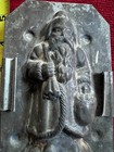 Antique 4 75    German Santa Chocolate Mold     Early Father Christmas W  Sack     Rar