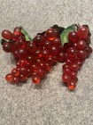 Vintage Lucite Grape Clusters 5  Red Mcm Mid Century Modern Home Decor Lot Of 3 