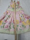 Vintage Daisy Kingdom  flower Party  Dress Handsewn Sz 5   Yellow Floral Pink
