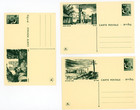 Estate Collection Set 6 Israel Fdc Carte Postale Towns 1950 s Uncancelled Cards