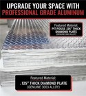  Pit Posse  125  Aluminum Diamond Plate Thread 1 8 Inch 3003 Alloy  24 X 36  