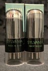 Sylvania 6v6 Gt Tube 1953 Chrome Topped Foil Smoked Glass Matched Set Nib Mint