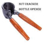 Multifunction 2in1 Walnut Bottle Opener Macadamia Pecan Nut Peeling Cracker Tool