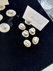 Sterling Hallmarked English Party Place Card Holders In Sterling Silver Rare