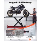 Uimoso Hydraulic Motorcycle Lift Table Atv 1500lbs Max Capacity W side Extension
