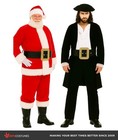 Black Vinyl Santa Belt With Oversized Gold Buckle  Adult Christmas Costume