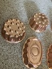 Vintage Lot Of 12 Vintage Copper Molds For Baking