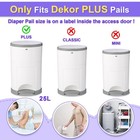 Diaper Pail Refill Bags Compatible With Dekor Plus Diaper Pail Refills 4 Pack   