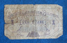 1916 Belgium Circulated 1 Franc Banknote