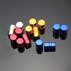 Set Of 4 Colored Valve Cap For Tyre Valve Stem Cover Air Dust Wheel Rim Caps