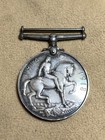 Wwi 1914-1918 British Service War Silver Medal King George V Engraved