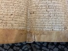 Antique Early  1600s Vellum Civil War New Model Army Document Thomas Myddleton