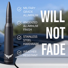 50 Cal Badass Bullet Antenna   Ford F150 Raptor Ram Bronco Anti-theft Matte Black