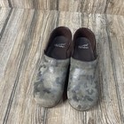 Dansko Professional Clogs Womens Size Eu 36 Us 5 5-6 Camo Suede Comfort Shoes