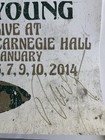 Neil Young Signed Poster Carnegie Hall 2014 Official Solo Tour Print Rare