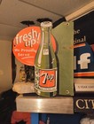 Vintage Fresh Up 7up Porcelain Enamel Metal Sign 11  X 9 