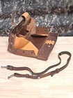 Swiss Vintage Leather Bag Folding Officer Army Bag Medic Paramedic Ww2 Ww1
