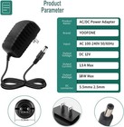 12v 1 5a Switching Power Supply Ac Adapter 100-240v 50-60hz To Dc Black 