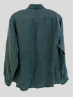 Paul Harris Design Button Up Silk Shirt Black Vintage M 90s Preppy Collared