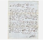 0137----1854 John H  Cutter Signed Letter Bourbon Maker Hollis New Hampshire