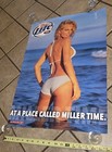 2003 Lite Beer A Place Called Miller Time Swimsuit Bikini Model Poster 18x26   