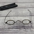 Antique 1800 s Brass silverplate Frame Eyeglasses