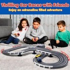 Slot Car Race Track Set Electric Powered Race Track Dual Racing Car Track Set