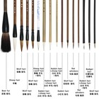 Whaline 18pcs Chinese Calligraphy Brushes Set With Writing Paper Multicolor 