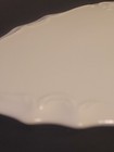 Oval White Porcelain Blank Hand Painting Wall Hanging trivet Vtg Craft Supply