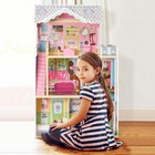 Girls Diy Wooden Pretend Play Doll House Kids Dollhouse Mansion Christmas Gift